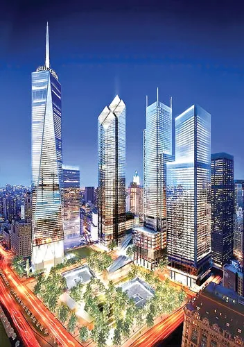 Trên nền đổ nát của World Trade Center 12 năm trước sẽ mọc lên 4 tòa tháp mới.