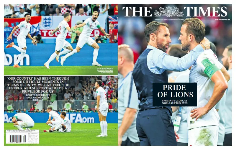 Truyền thông Anh vẫn dành lời động viên cho Tam sư. Ảnh: The Times