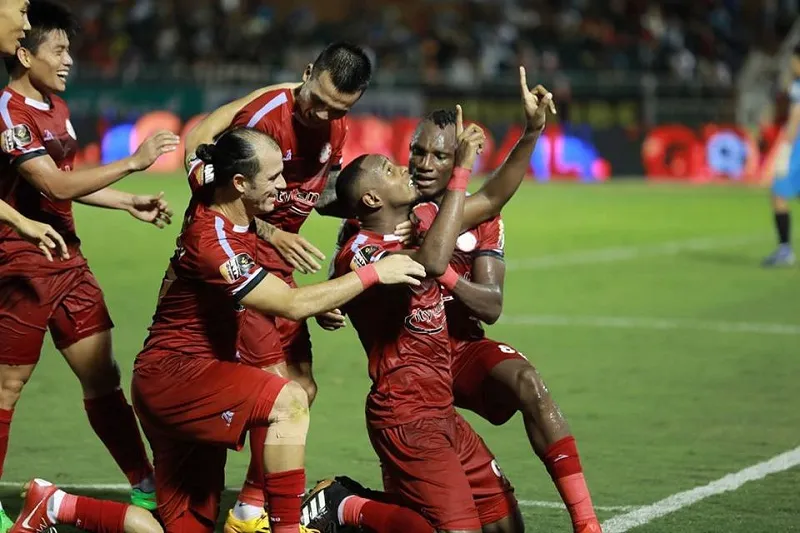 CLB TPHCM đang thăng hoa trên bảng xếp hạng, Ảnh: NGUYỄN HOÀNG