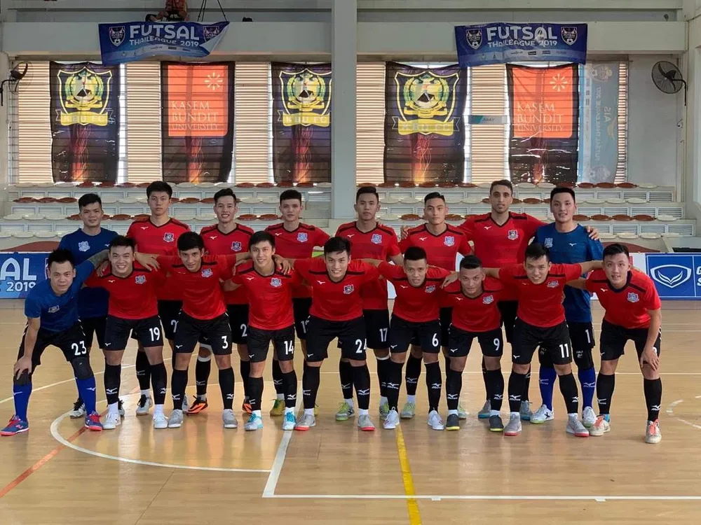 Đội hình thi đấu của CLB Thái Sơn Nam. Ảnh: ANH TRẦN