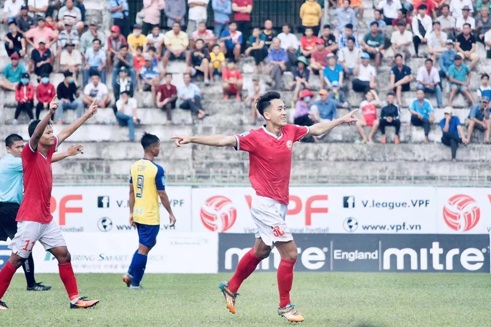 Hà Tĩnh tiếp tục gây ấn tượng sau vòng 17. Ảnh: DƯƠNG THU