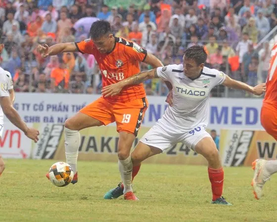 Đà Nẵng đã vượt qua HA.GL trong trận lượt đi. Ảnh: Viết Định