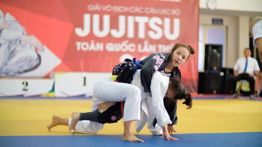 Nhà vô địch Thu Thương (Lucky Hoàng) thi đấu tại giải VĐQG 2019. Ảnh: DŨNG PHƯƠNG