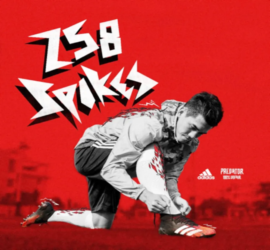 Tiền đạo Nguyễn Tiến Linh trải nghiệm với giày bóng đá Predator 20 Mutator phiênbản 20.1.