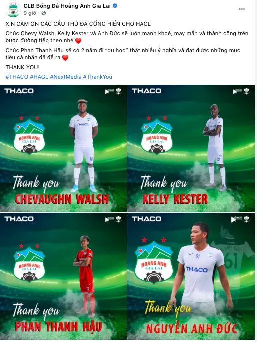 Đội bóng phố núi chia tay 4 cầu thủ ảnh 1