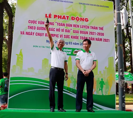 Sôi động Ngày chạy Olympic vì sức khỏe toàn dân năm 2021 ảnh 1