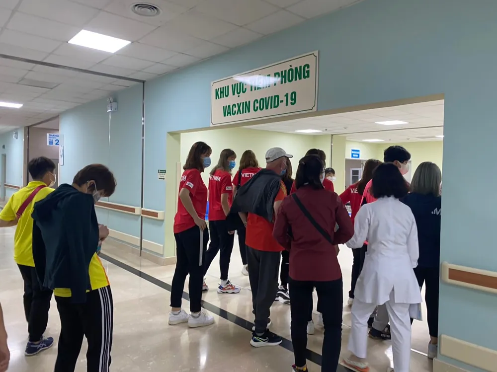 17 thành viên đầu tiên của thể thao Việt Nam được tiêm vaccine Covid-19 ảnh 2