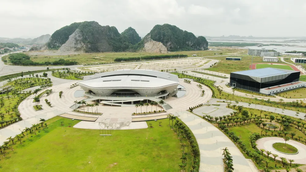 Nhà thi đấu Quảng Ninh sẽ là 1 trong các địa điểm đăng cai SEA Games 31. Ảnh: DŨNG PHƯƠNG