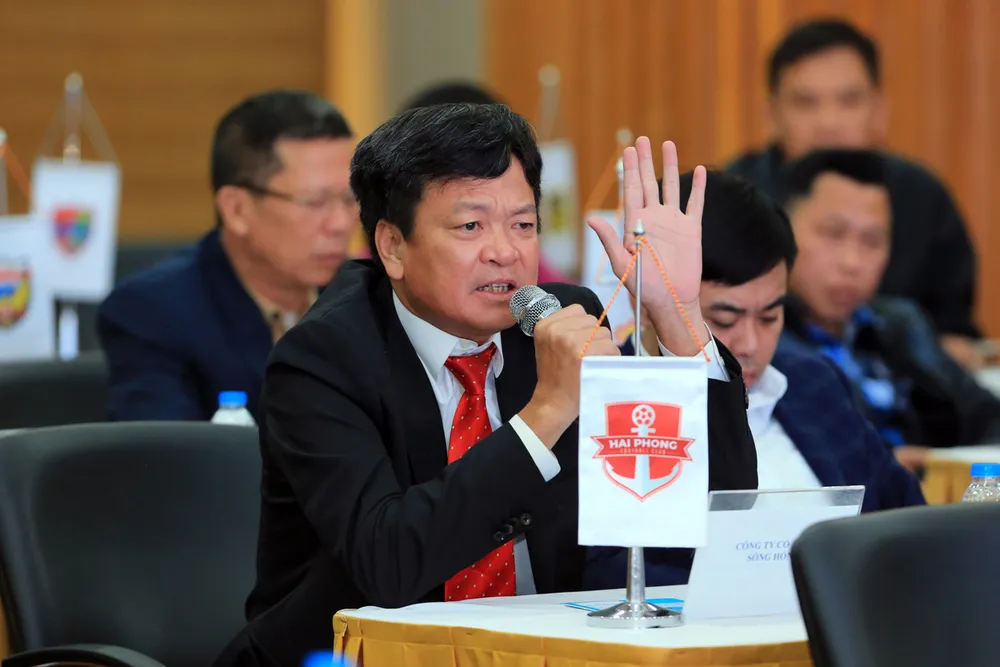 Đại diện CLB Hải Phòng có những chia sẻ tại Đại hội Đại diện CLB Hải Phòng có những chia sẻ tại Đại hội