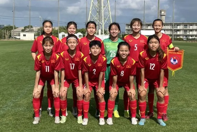 Đội hình xuất phát của U17 nữ Việt Nam