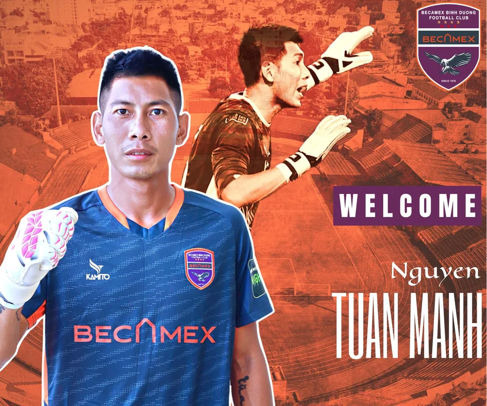 Thủ môn Tuấn Mạnh sẽ tái ngộ cùng HLV Lê Huỳnh Đức tại B.Bình Dương