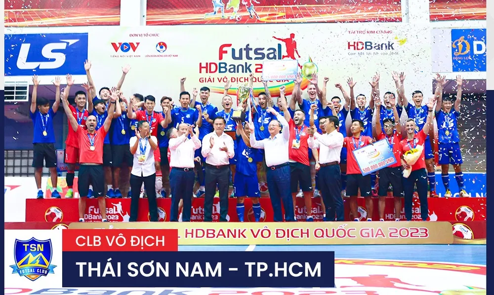 Thái Sơn Nam TPHCM lần thứ 12 đăng quang giải VĐQG