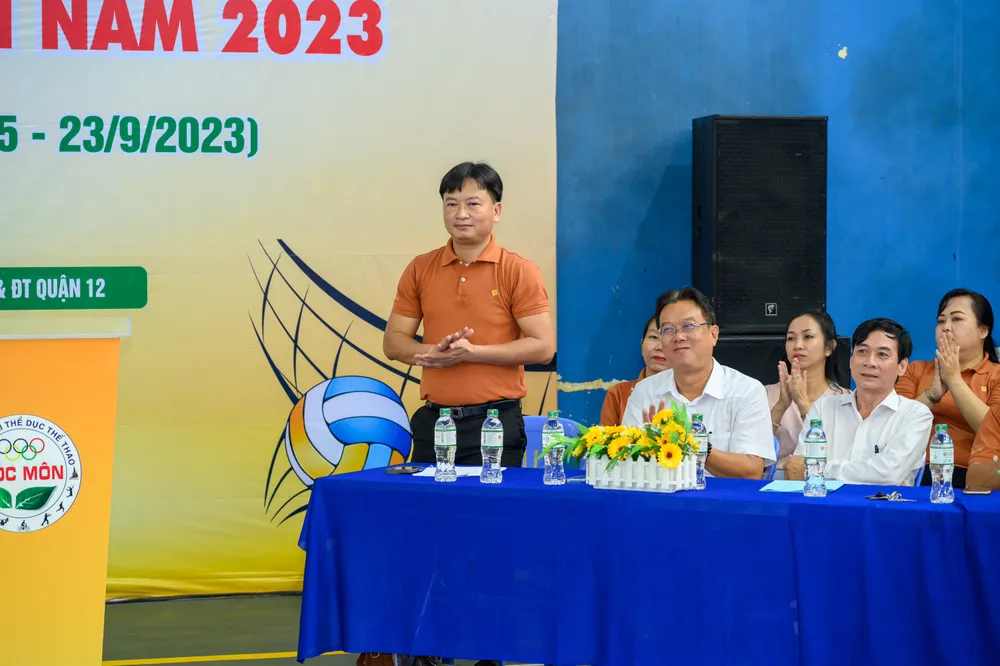 Ông Dương Văn Hồ Vũ tại lễ khai mạc giải. Ảnh: DŨNG PHƯƠNG