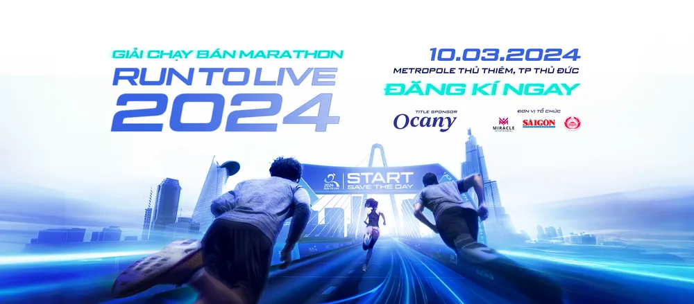 Run To Live 2024 dự kiến thu hút hơn 6.000 VĐV chuyên nghiệp và phong trào tham gia.