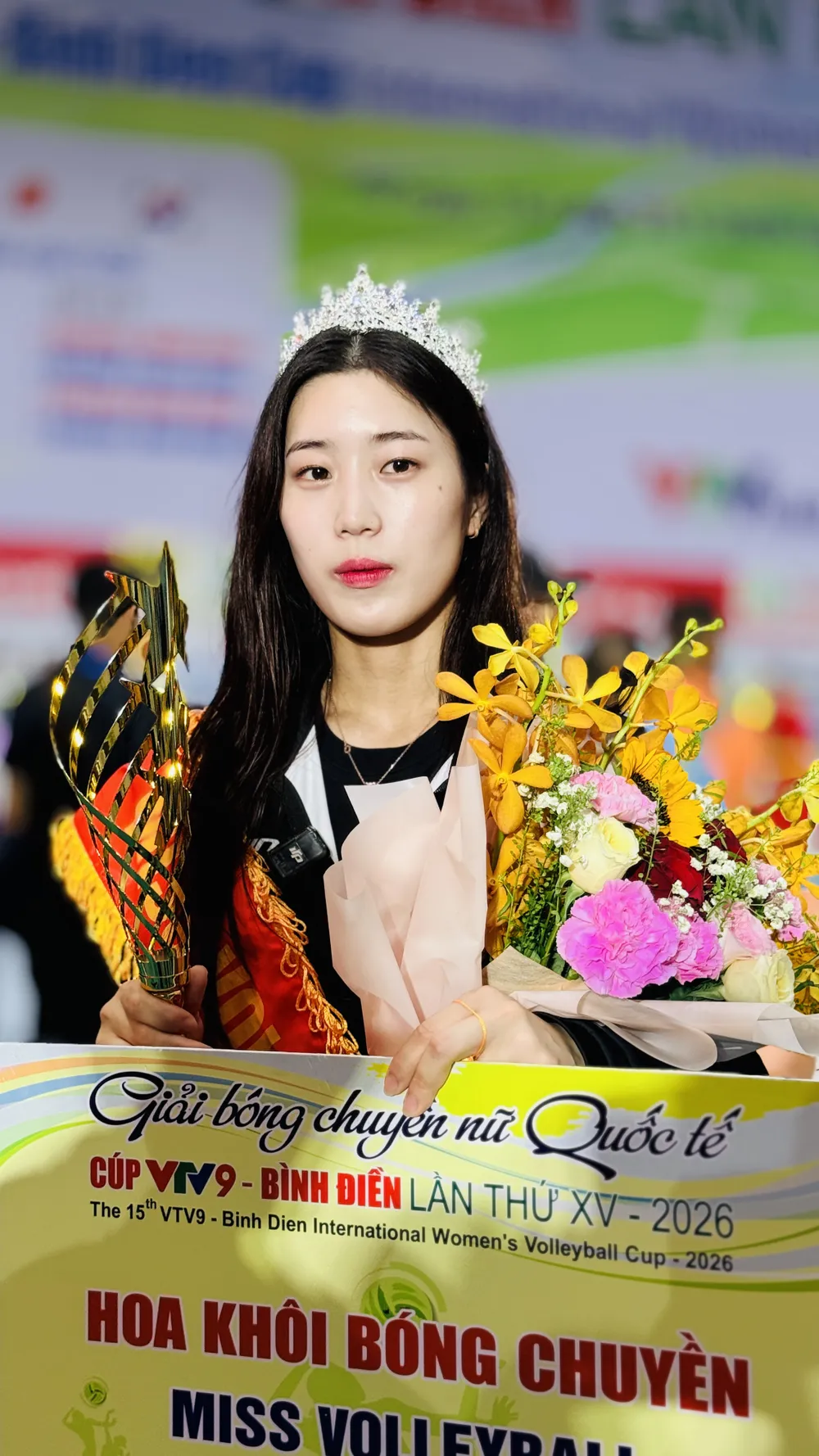 Hoa khôi Back Chaelim của Cúp VTV9-Bình Điền 2026. Ảnh: DŨNG PHƯƠNG