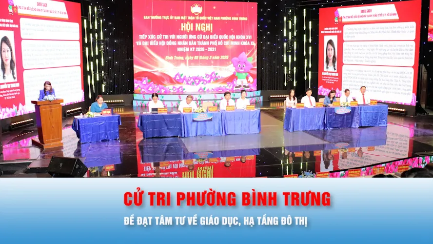 Podcast bản tin chiều 5-3: Cử tri phường Bình Trưng đề đạt tâm tư về giáo dục, hạ tầng đô thị