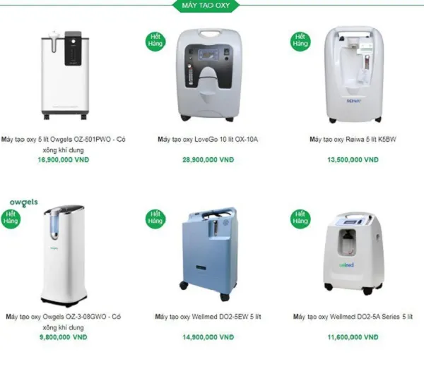 Tâm lý lo lắng khiến nhiều người đang đổ xô đi mua máy thở, máy tạo oxy cất trữ.