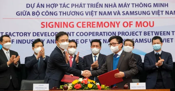 Samsung ký kết cùng Bộ Công thương phát triển nhà máy thông minh 