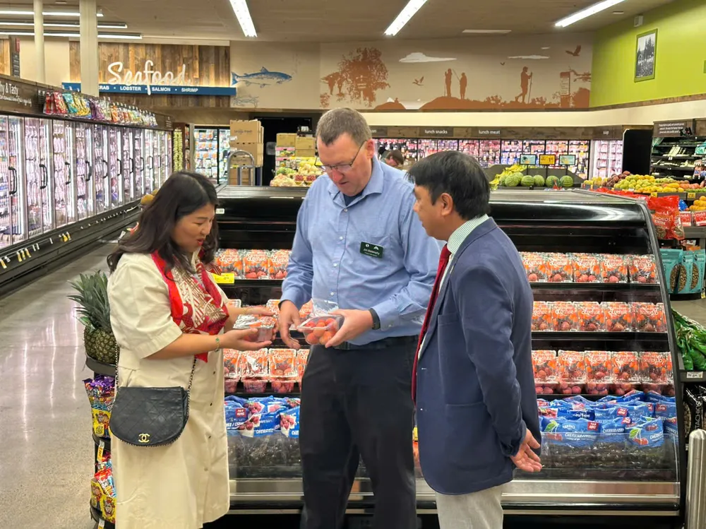 Vải thiều Việt lần đầu lên kệ chuỗi bán lẻ lớn nhất của Mỹ