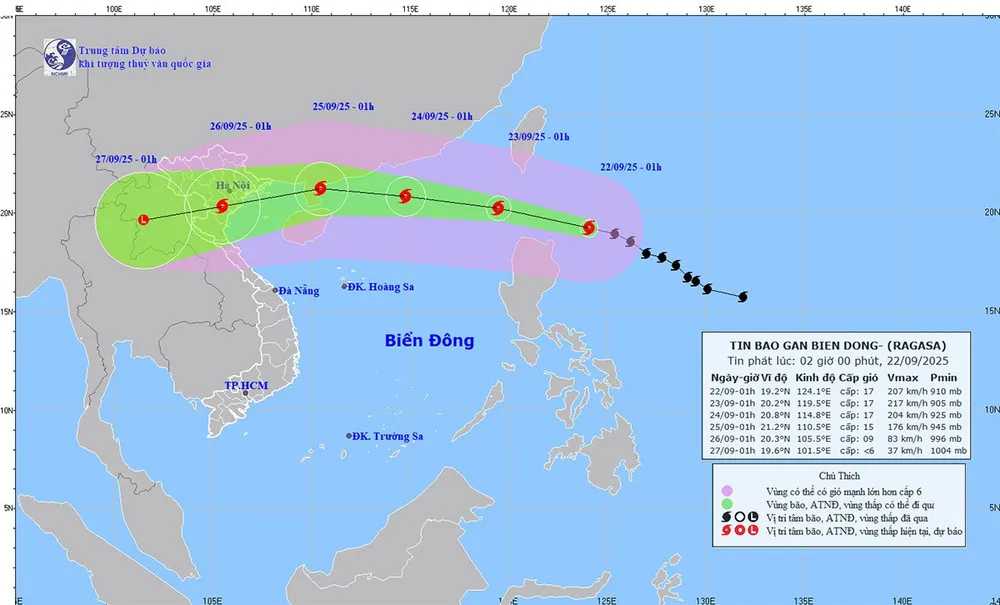 Thủ tướng yêu cầu chủ động ứng phó với siêu bão Ragasa