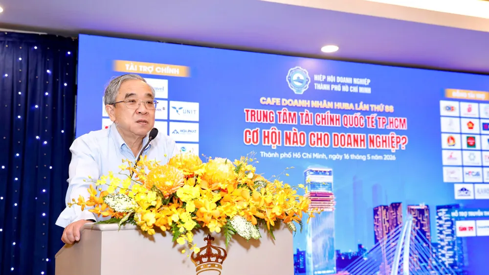 Ông Nguyễn Ngọc Hòa, Chủ tịch HUBA chia sẻ tại chương trình