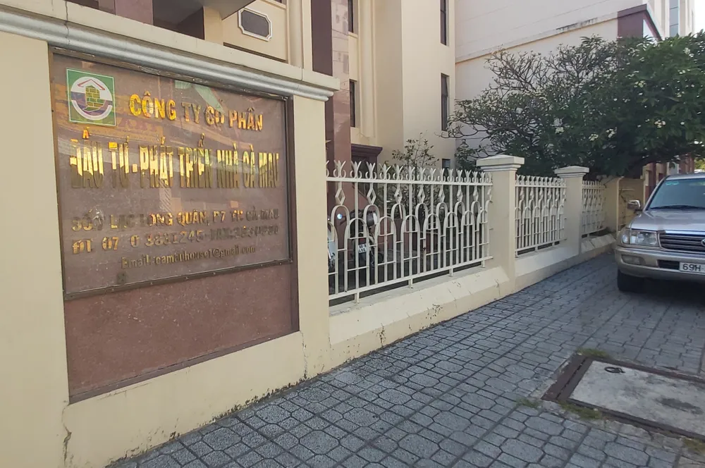 Trụ sở Công ty CP đầu tư phát triển nhà Cà Mau.