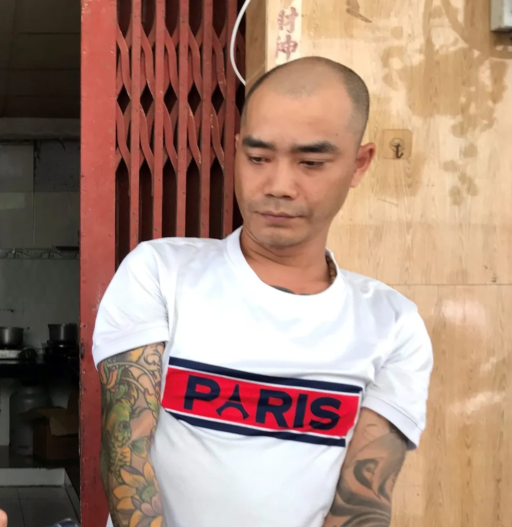 Nguyễn Thanh Hà, một trong những đối tượng trong nhóm cho vay nặng lãi. Ảnh: HOÀNG GIANG