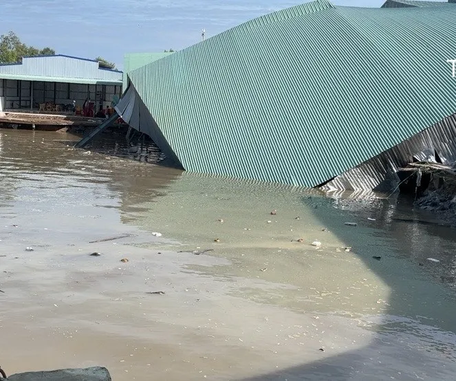 Hiện trường vụ sạt lở