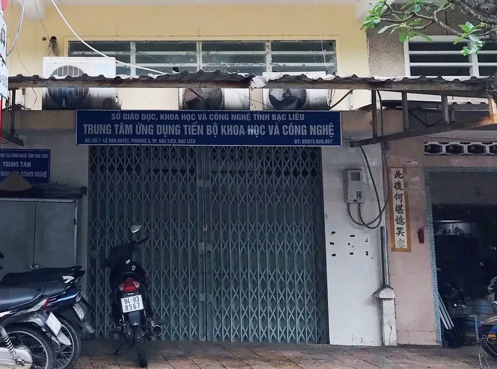 Trung tâm ứng dụng tiến bộ KH-CN (Sở KH-CN tỉnh Bạc Liêu) gặp nhiều khó khăn nên phải tạm ngừng hoạt động