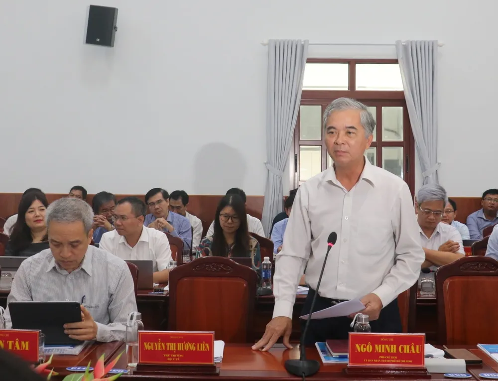 Phó Chủ tịch UBND TPHCM Ngô Minh Châu thông tin về Thỏa thuận hợp tác giữa TPHCM và ĐBSCL Phó Chủ tịch UBND TPHCM Ngô Minh Châu thông tin về Thỏa thuận hợp tác giữa TPHCM và ĐBSCL