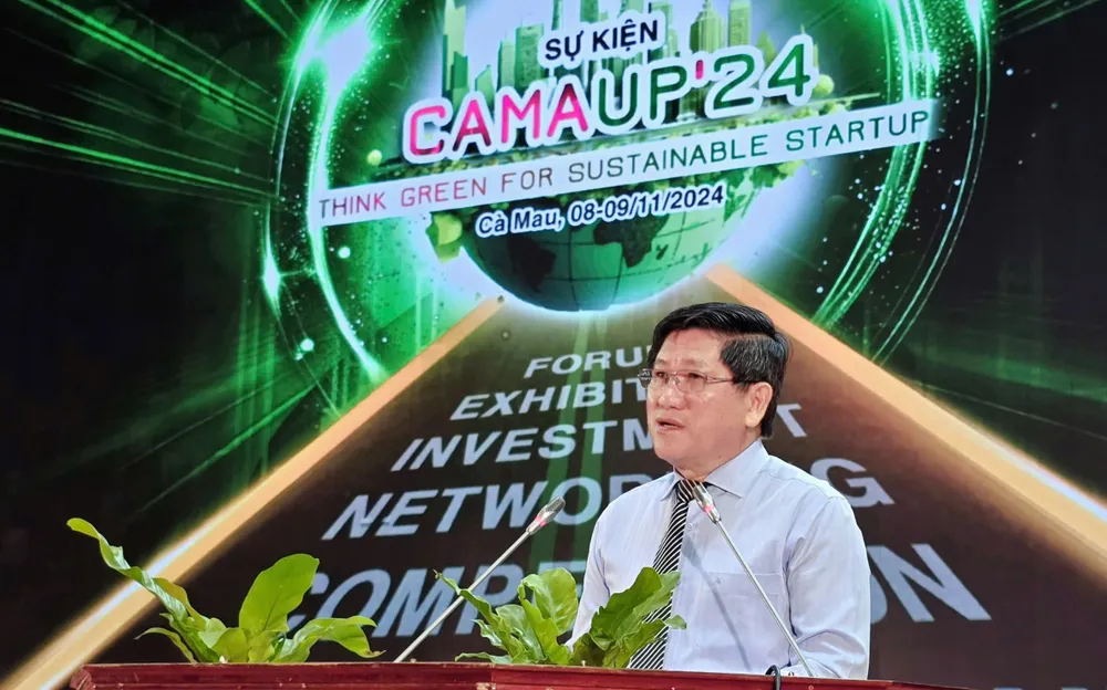 2 Ông Lê Văn Sử, Phó Chủ tịch UBND tỉnh Cà Mau phát biểu khai mạc sự kiện.jpg