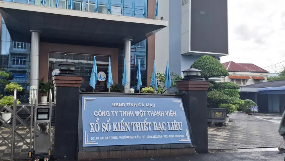 Trụ sở Công ty TNHH MTV xổ số kiến thiết Bạc Liêu