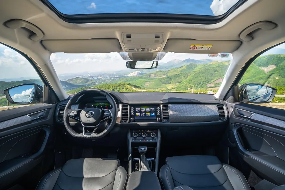 Nội thất xe Skoda với độ hoàn thiện cao