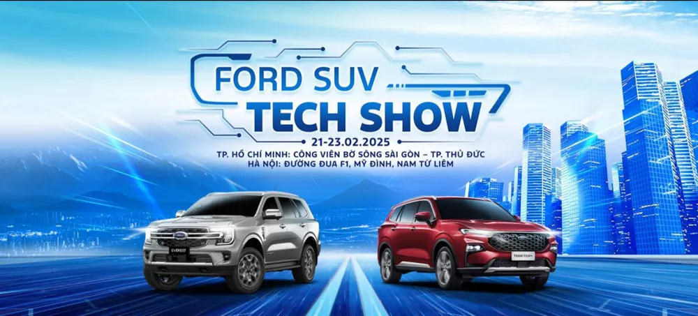 Ford Việt Nam và hệ thống đại lý triển khai chương trình lái thử “Ford SUV Tech Show 2025”