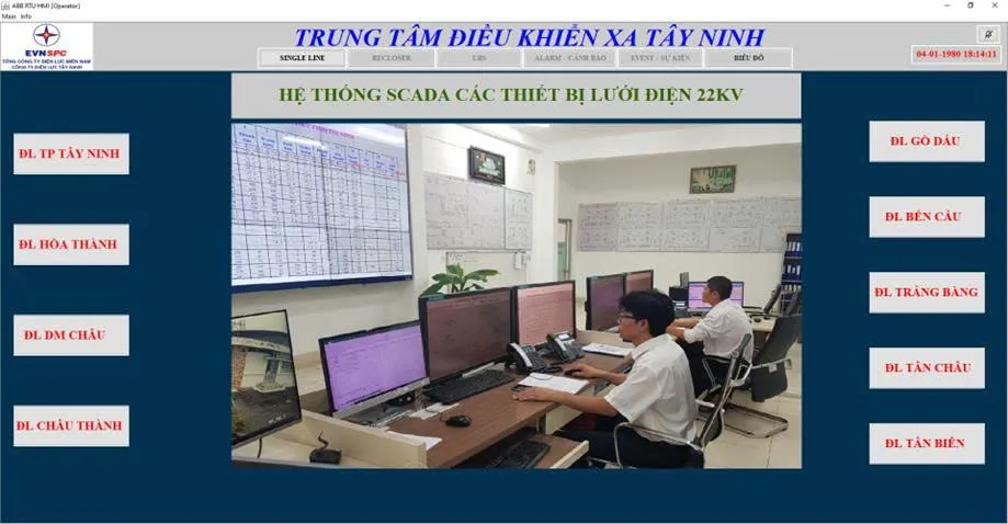Giải pháp trung tâm điều khiển xa HMI của điều độ PC Tây Ninh cũ được công nhận năm 2024
