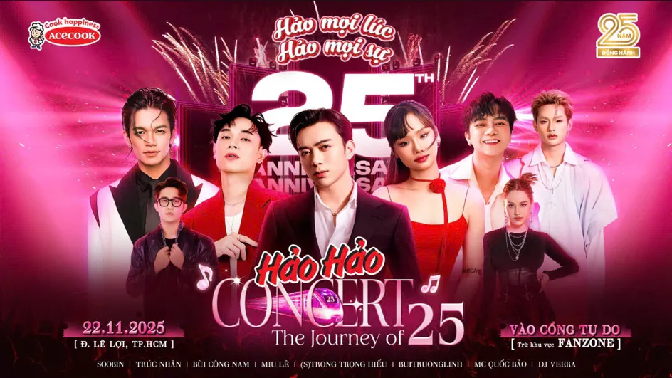 Hảo Hảo Concert – The Journey of 25: đại tiệc âm nhạc bùng nổ