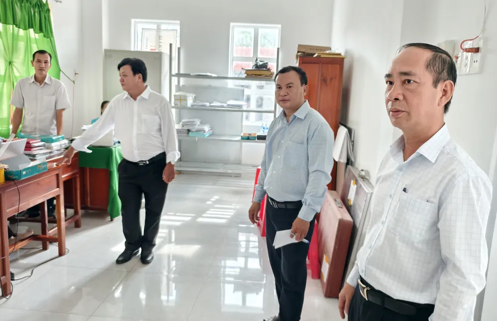 Các địa phương của tỉnh Sóc Trăng kiểm tra cơ sở vật chất của xã/phường mới