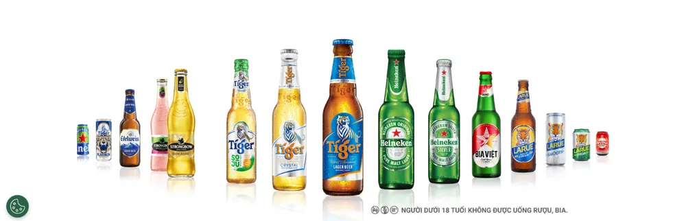 Sản phẩm tiêu biểu của Công ty TNHH Nhà máy bia Heineken Việt Nam