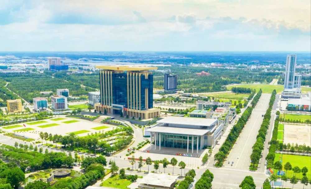 Một góc thành phố mới Bình Dương trước thời điểm hợp nhất TPHCM Ảnh: LÊ XUÂN