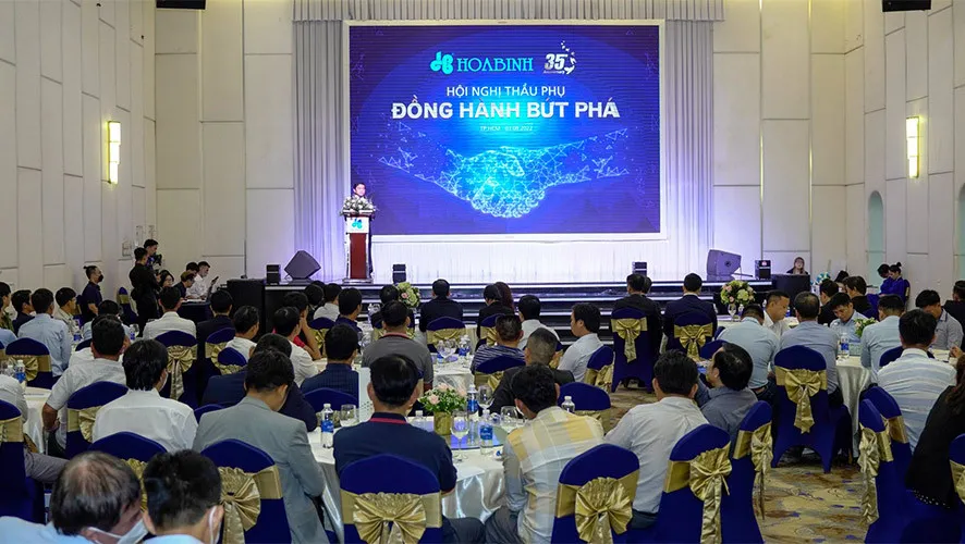 Tập đoàn Xây dựng Hòa Bình tổ chức thành công Hội nghị Thầu phụ tại khu vực TPHCM ảnh 1