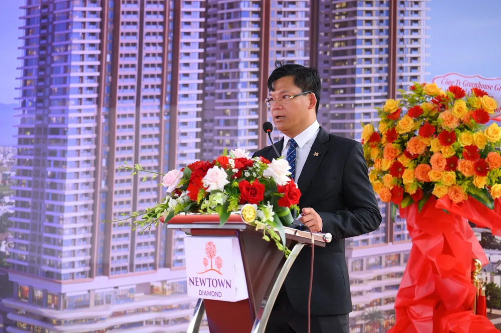 Ông Lê Văn Nam - Tổng Giám đốc Tập đoàn Xây dựng Hoà Bình phát biểu tại sự kiện.jpeg