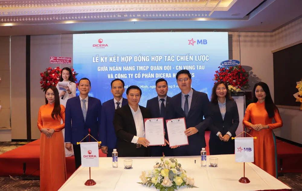 DICERA Holdings, Trí Holdings và MB Bank - CN Vũng Tàu ký kết hợp tác chiến lược và tài trợ vốn