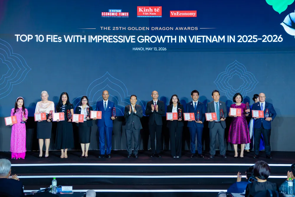 Vedan Việt Nam được vinh danh trong “Top 10 doanh nghiệp FDI tăng trưởng ấn tượng 2025–2026 ”.JPG