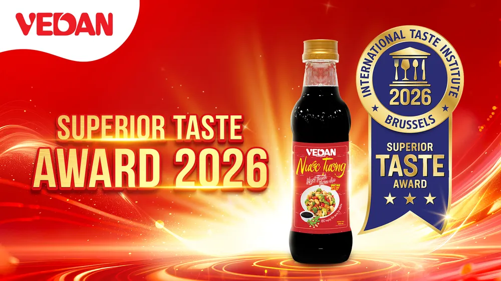 Nước tương Vedan chinh phục giải thưởng _Superior Taste Award 2026_ với số điểm 90,9_.png