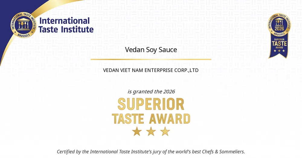 Nước tương Vedan đạt chứng nhận _Vị ngon thượng hạng 2026_ từ International Taste Institute.jpg
