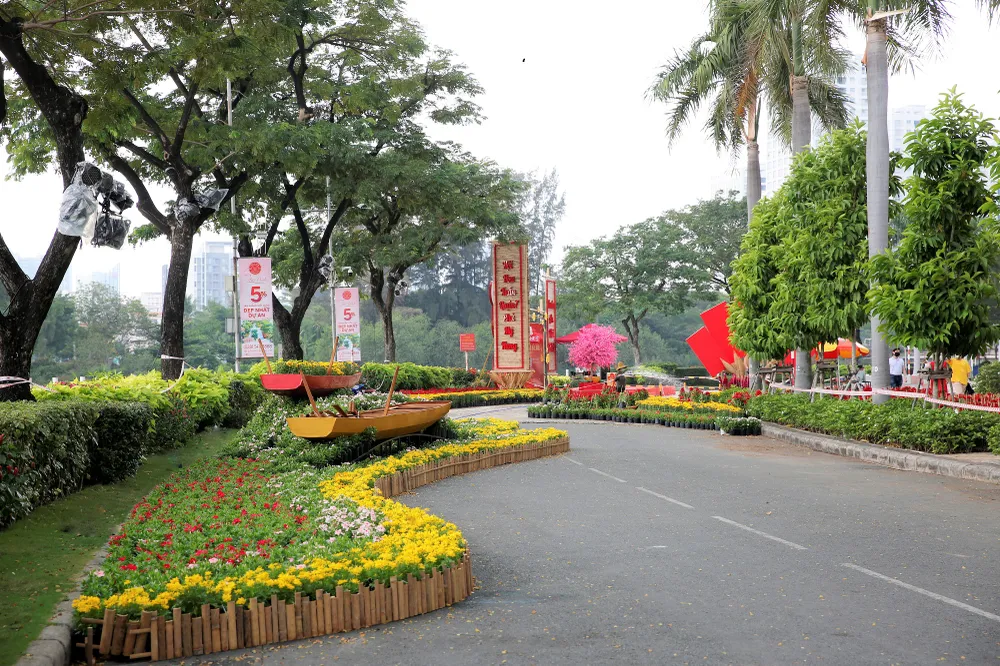 Khách tham quan Hội hoa xuân Phú Mỹ Hưng phải tuân thủ 5K ảnh 4