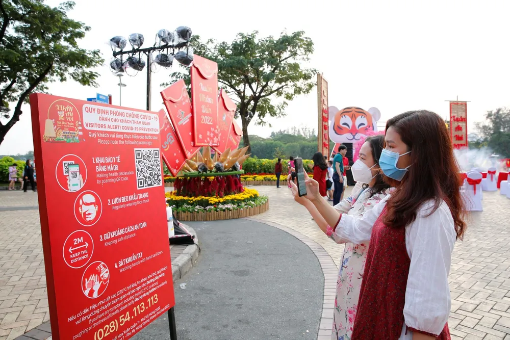 Đón “Xuân an vui” tại Hội hoa xuân Phú Mỹ Hưng Tết Nhâm Dần 2022 ảnh 4