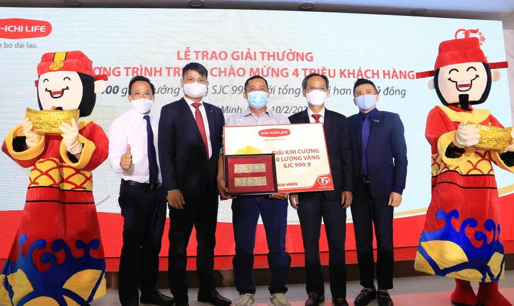 Dai-Ichi Life Việt Nam trao thưởng chương trình tri ân chào mừng 4 triệu khách hàng