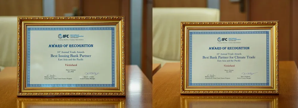 VietinBank nhận 2 giải thưởng lớn của IFC về Tài trợ Thương mại ảnh 2