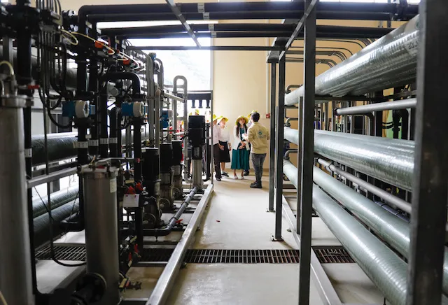 Bên trong nhà máy xử lý nước rỉ rác của VWS
